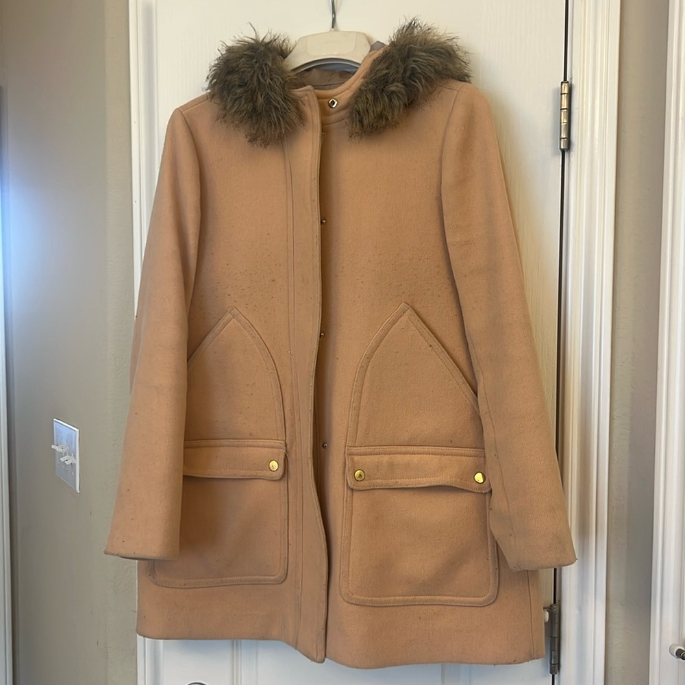 Jcrew Coat - Peach color / size 12